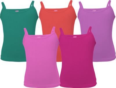 Ariel Camisole For Girls(Multicolor, Pack of 5)