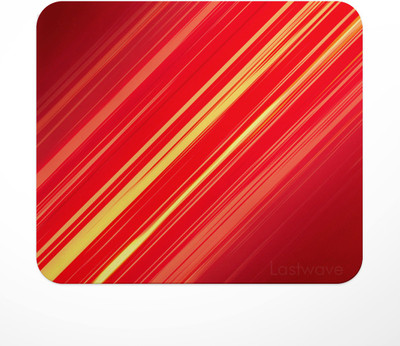 LASTWAVE Printed Mouse Pad D-3 for Computer, PC, Laptop, Gaming Non Slip Base Mousepad(Red, Yellow)