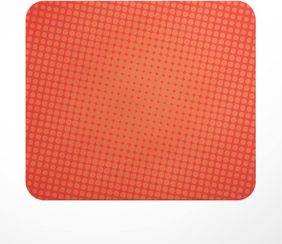 LASTWAVE Printed Mouse Pad D-2 for Computer, PC, Laptop, Gaming Non Slip Base Mousepad(Orange)
