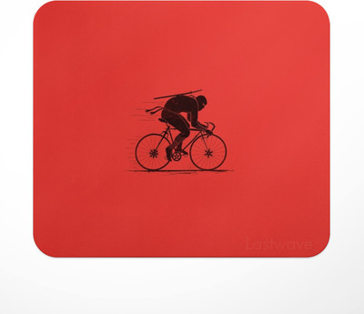 LASTWAVE Deadpool on a Cycle Printed Mouse Pad for Computer, PC, Laptop, Gaming Mousepad(Red)