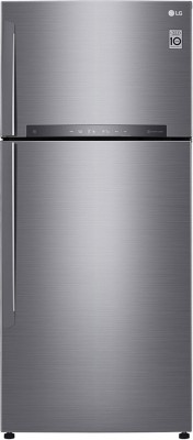 LG 547 L Frost Free Double Door 3 Star Refrigerator with with Door Cooling and Smart ThinQ(WiFi Enabled)(Platinum Silver III, GN-H702HLHQ)