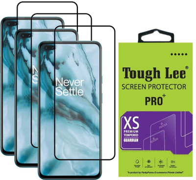 Tough Lee Edge To Edge Tempered Glass for OnePlus Nord(Pack of 3)