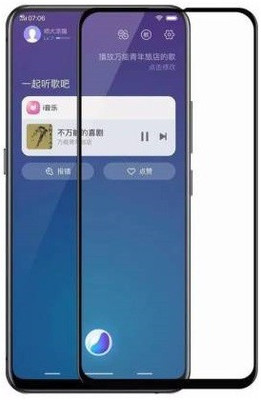 HOBBYTRONICS Edge To Edge Tempered Glass for SAMSUNG GALAXY A80(Pack of 1)