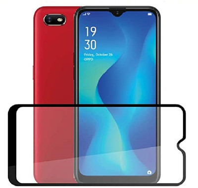 FITSMART Edge To Edge Tempered Glass for Oppo A1k(Pack of 1)