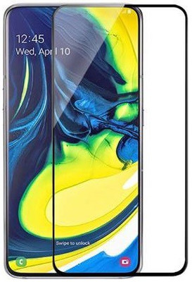 HOBBYTRONICS Edge To Edge Tempered Glass for SAMSUNG GALAXY A80/A90(Pack of 1)