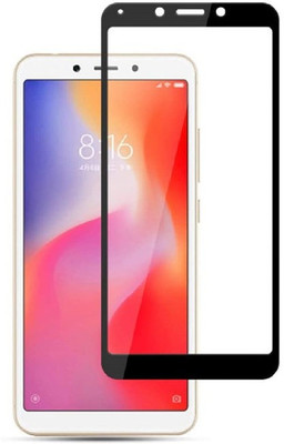 FITSMART Edge To Edge Tempered Glass for Mi Redmi 6A(Pack of 1)