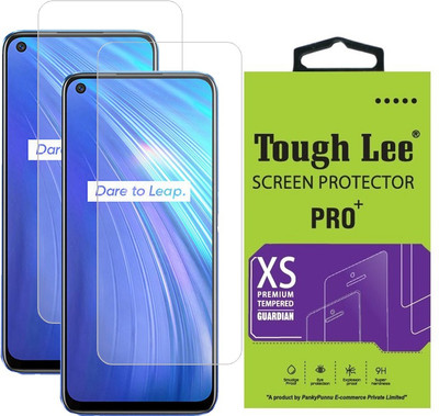 Tough Lee Tempered Glass Guard for Realme Narzo 30 Pro 5G, Realme Narzo 30 Pro, Realme 7, Realme 7i, Realme Narzo 20 Pro, Realme 6, Realme 6i(Pack of 2)