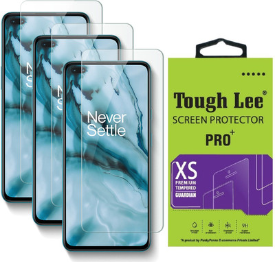 Tough Lee Tempered Glass Guard for OnePlus Nord(Pack of 3)