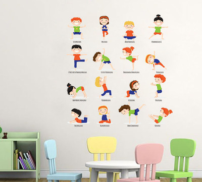 fuzzy 75 cm Yoga Self Adhesive Sticker(Pack of 1)