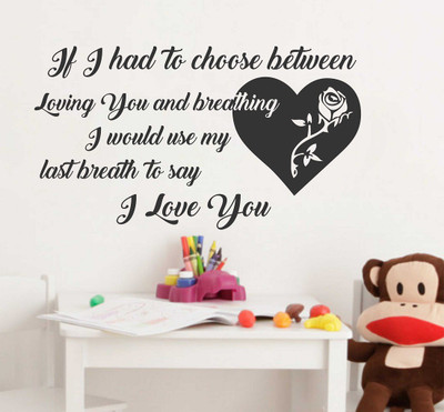 fuzzy 95 cm Quotes Self Adhesive Sticker(Pack of 1)