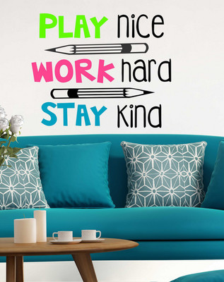 fuzzy 60 cm Education Self Adhesive Sticker(Pack of 1)