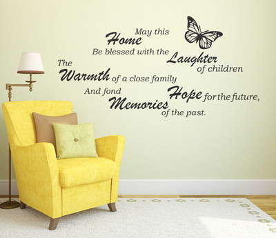 fuzzy 100 cm Quotes Self Adhesive Sticker(Pack of 1)