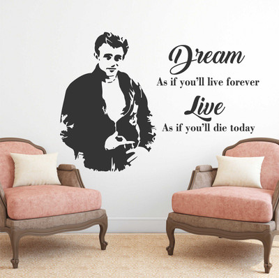 fuzzy 80 cm Quotes Self Adhesive Sticker(Pack of 1)