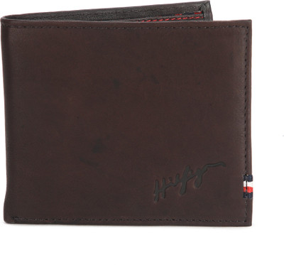 TOMMY HILFIGER Men Brown Genuine Leather Wallet(10 Card Slots)