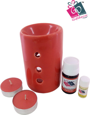 GIFDECO ROSE GARDEN 10 ML, LEMON GRASS 3 ML Diffuser Set, Diffuser, Aroma Oil CB-RP-13(5 x 1 Units)