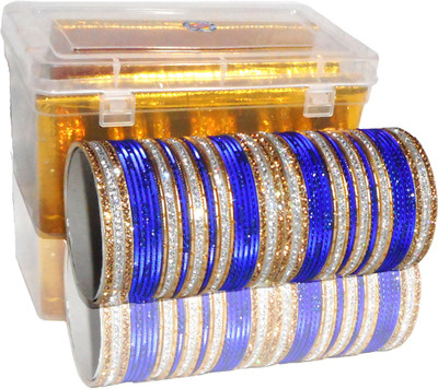 PRETTY GEMS Metal Zircon Bangle Set(Pack of 54)