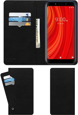 ACM Wallet Case Cover for Lava Z61 Pro(Black, Cases with Holder, Pack of: 1)