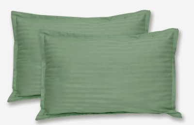 Shubastik Cotton, Satin Pillows Cover(Pack of 2, 46 cm*69 cm, Green)