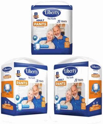 Liberty Adult Diaper Pants , Medium (3 * 10 pcs) Adult Diapers - M(30 Pieces)