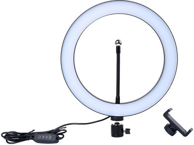 Casa Tech Best 26cm Dimmable LED Studio Camera Ring Light Phone Video Light Lamp Selfie Ring light Flash(White)