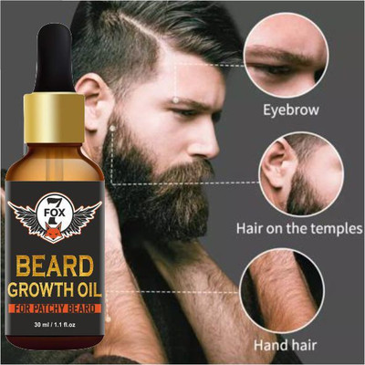 7 FOX BEARD Growth Oil-Fast Beard Growth For suitable Patchy Beard- (30 ml) Hair Oil(30 ml)