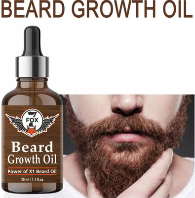 7 FOX Beard Growth Oil Power of -X1 Beard oil For Men For Thicker And Longer Beard-30ml Hair Oil(30 ml)