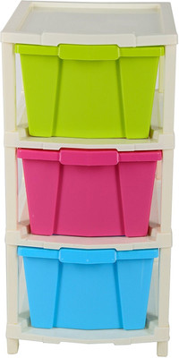 Randal Utensil Kitchen Rack Plastic Multipurpose Use ( 3 Layer ) - File/Book/paper Etc..Storage