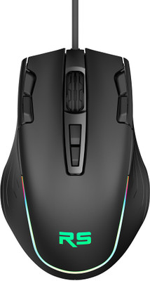 Riversong GM02C Click XP Wired Ambidextrous Optical  Gaming Mouse(USB 2.0, Black)