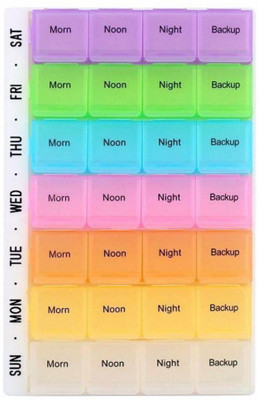 SHUANG YOU 7 Day Pill Box(Multicolor)
