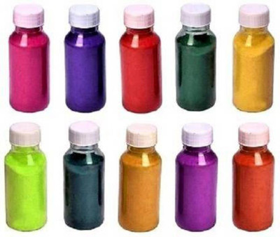 Luckey Enterprises Pack of 10 Rangoli Powder(Multicolor)