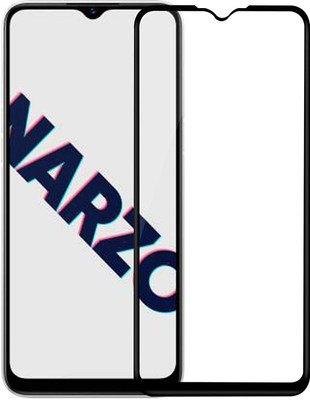 TINGTONG Edge To Edge Tempered Glass for Realme Narzo 10A(Pack of 1)