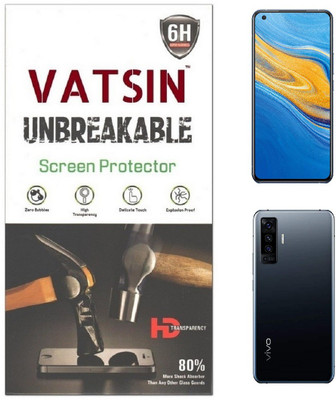 Vatsin Front and Back Screen Guard for Vivo X50(Pack of 2)