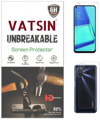 Vatsin Front and Back Screen Guard for Oppo A52(Pack of 2)