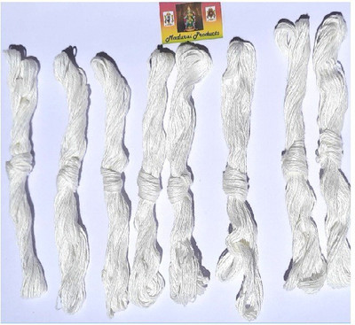 MaduraiProducts white Thread(1 m Pack of10)