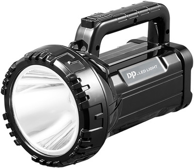 Dp ABS 7045B Portable Rechargeable LED Search Light, For Security, 5 W Torch(Black, 21.3 cm, Rechargeable)