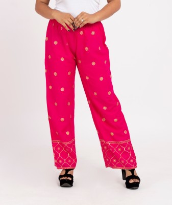 Rangkriti Regular Fit Women Pink Trousers