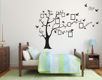 Littlebuds 160 cm Photo Frame Tree Removable Sticker(Pack of 1)