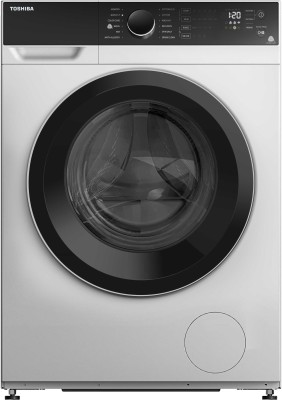 Toshiba 9 kg COLOR ALIVE, Drum Clean Technology, 15-Minute Quick Wash Fully Automatic Front Load with In-built Heater Black, White(TW-BH100M4IND)   Washing Machine  (Toshiba)