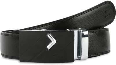 Pacific Gold Men Casual, Evening, Formal, Party Black Genuine Leather Belt