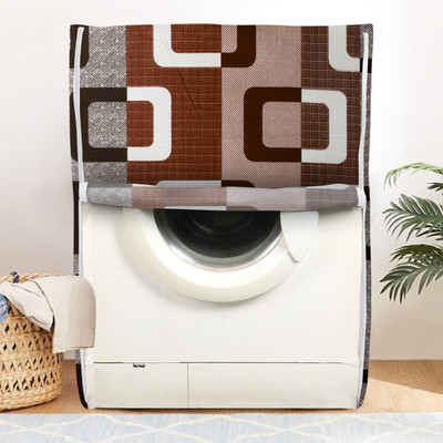 E-Retailer Front Loading Washing Machine  Cover(Width: 58 cm, Brown)