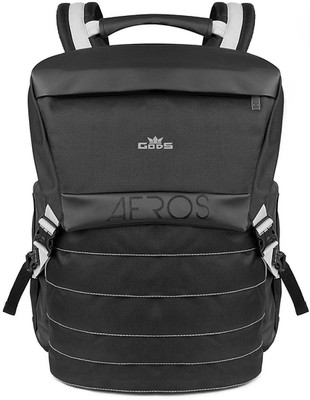 GODS Aeros 35 Litre 17.3" Expandable 35 L Laptop Backpack(Black)