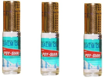 poy-sian Pim-saen Balm Oil Roll-on 8ml - Pack of 3 Liquid(3 x 2.67 ml)