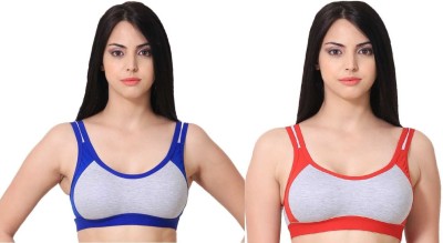 DRAXSTAR TRENDS Women Sports Non Padded Bra(Red)