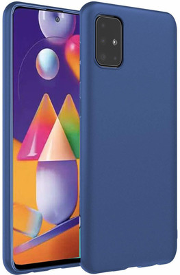 ValueActive Back Cover for Samsung Galaxy M31S(Blue, Flexible, Silicon)