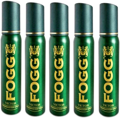 FOGG Victor Deodorant Combo Pack of 5 Deodorant Spray - For Men & Women (600 ml, Pack of 5) Deodorant Spray  -  For Men & Women(600 ml, Pack of 5)