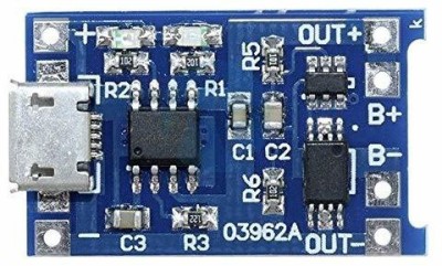 gobagee Micro USB 5V 1A 18650 TP4056 Lithium Battery Charger Module Charging Board With Protection Dual Functions 1A Li-ion Power Supply Electronic Hobby Kit Electronic Components Electronic Hobby Kit