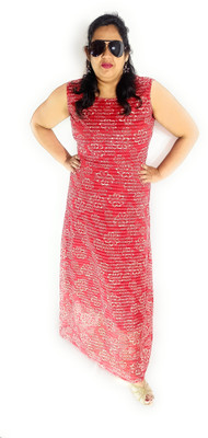 Garima Fashion Straight Gown(Red)