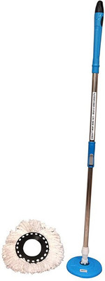 Boogeyman Cleaning Mop Rod Set with 1 Refill (Blue) Mop Set(Multicolor)