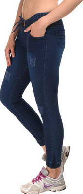 CKUSH Slim Women Blue Jeans