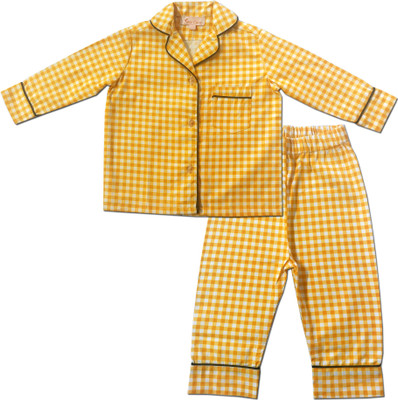 Joeycare Boys & Girls Printed Yellow Shirt & Pyjama set